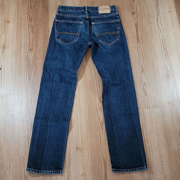 🔹️Abercrombie & Fitch Blue Dark Wash Skinny Leg Jeans Size Youth 16 - Picture 3 of 9